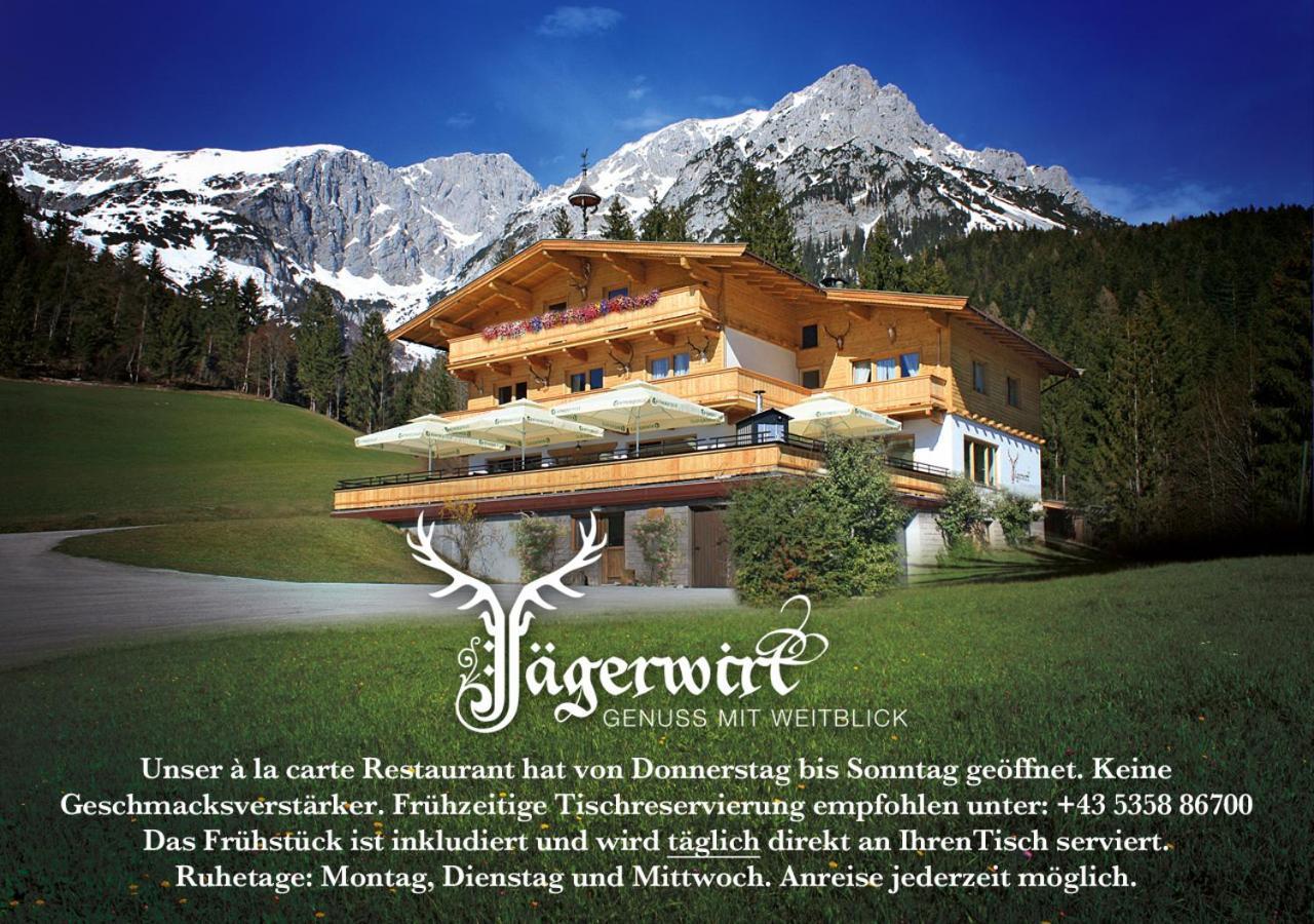 Boutique-Pension Jaegerwirt Scheffau am Wilden Kaiser Eksteriør bilde